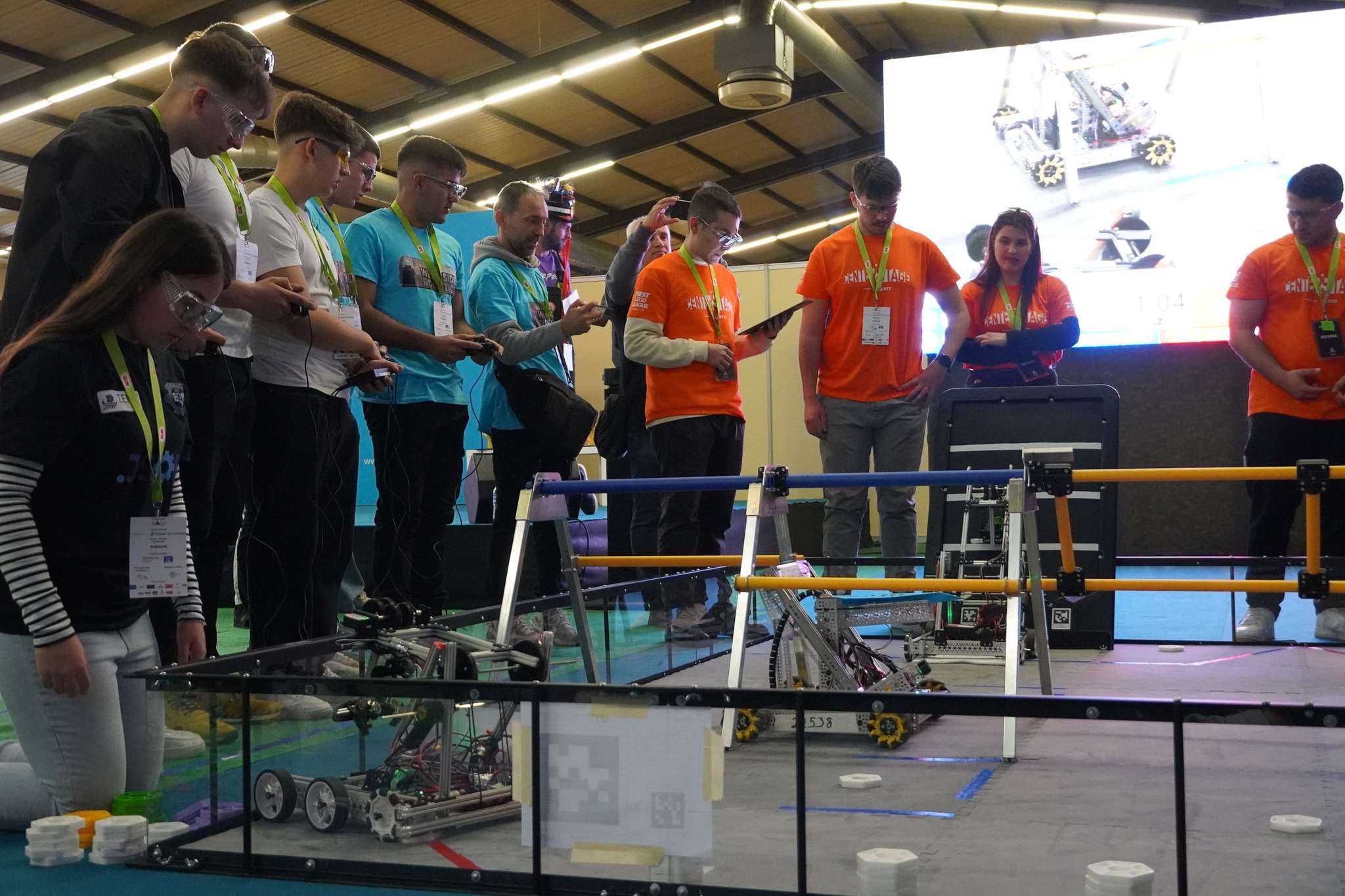 Team .JSON in their 1st match